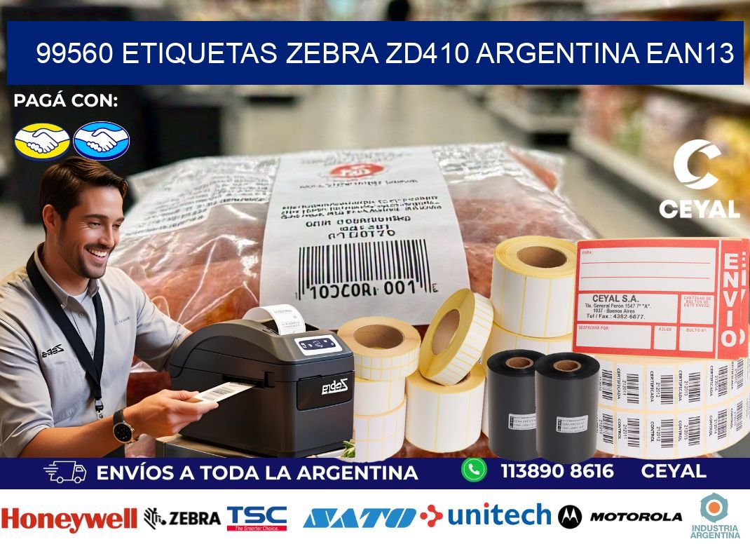 99560 etiquetas zebra zd410 argentina EAN13