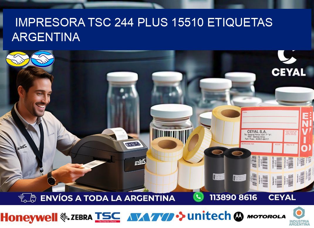 Impresora tsc 244 plus 15510 etiquetas argentina