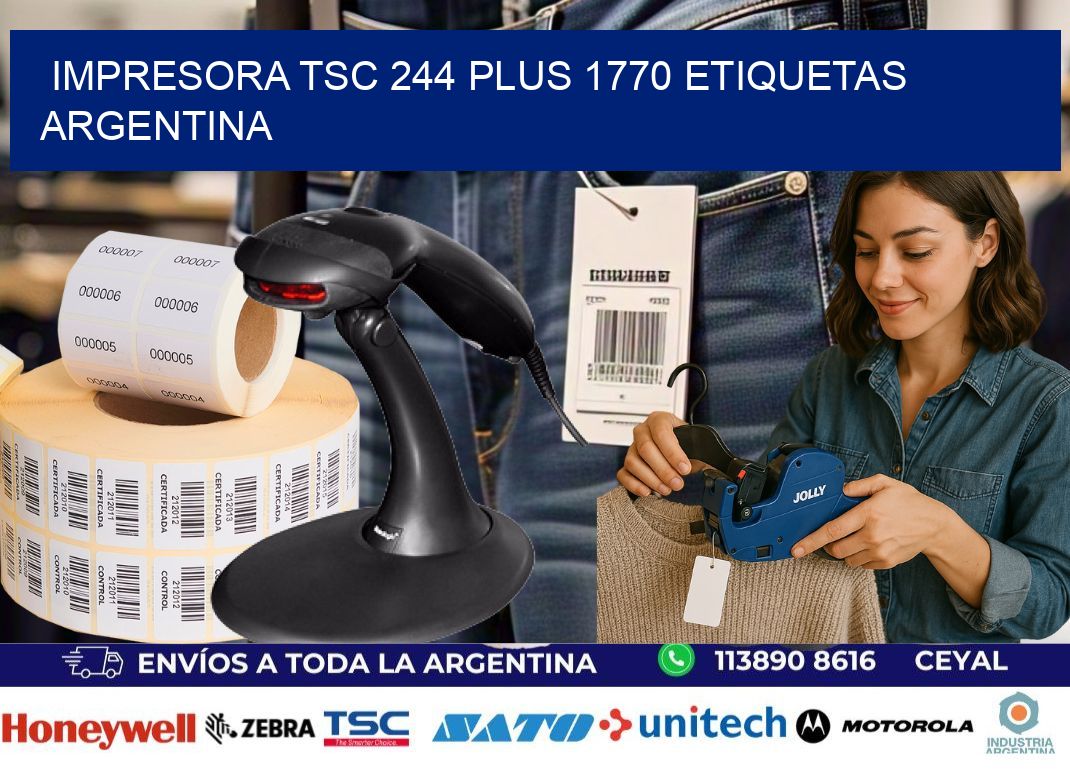 Impresora tsc 244 plus 1770 etiquetas argentina