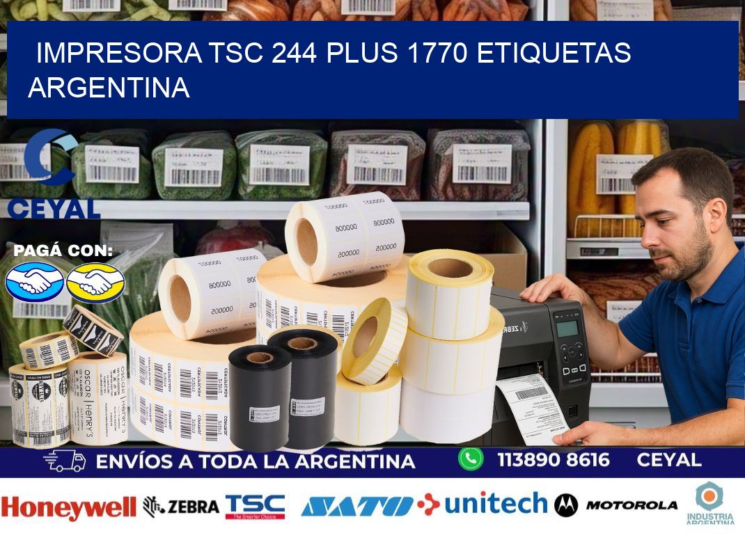 Impresora tsc 244 plus 1770 etiquetas argentina
