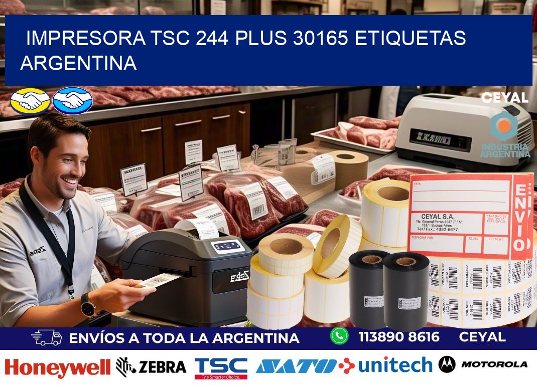 Impresora tsc 244 plus 30165 etiquetas argentina