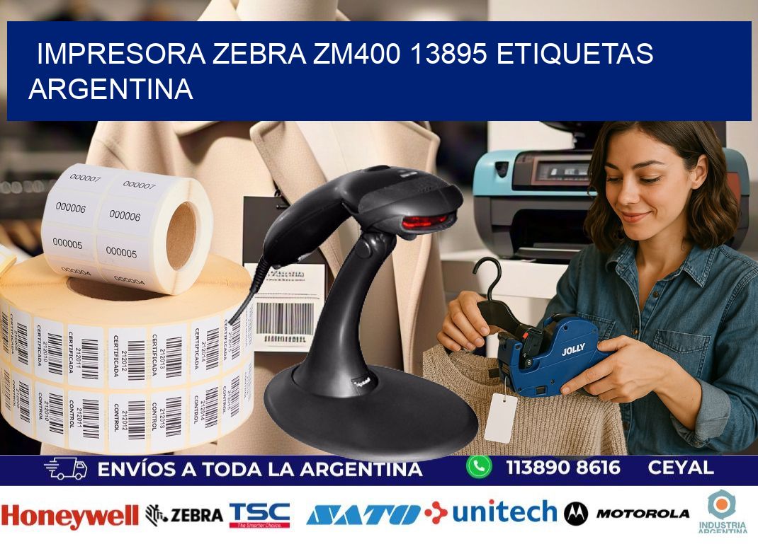 Impresora zebra zm400 13895 etiquetas argentina