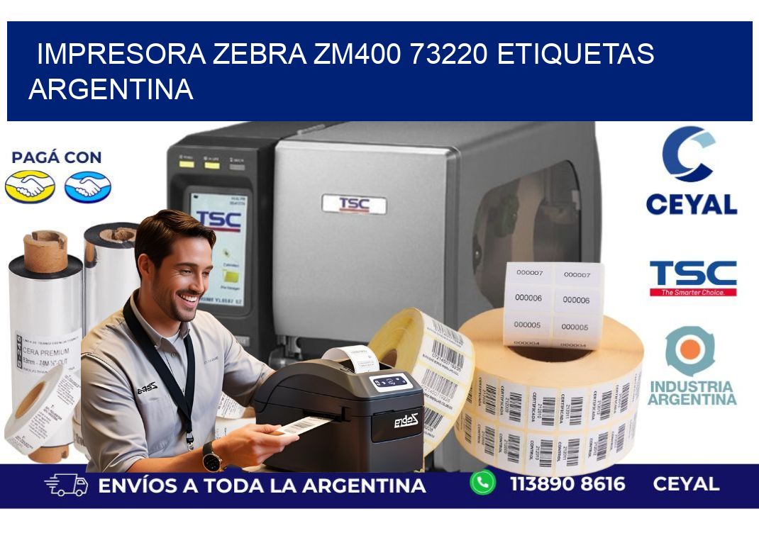 Impresora zebra zm400 73220 etiquetas argentina
