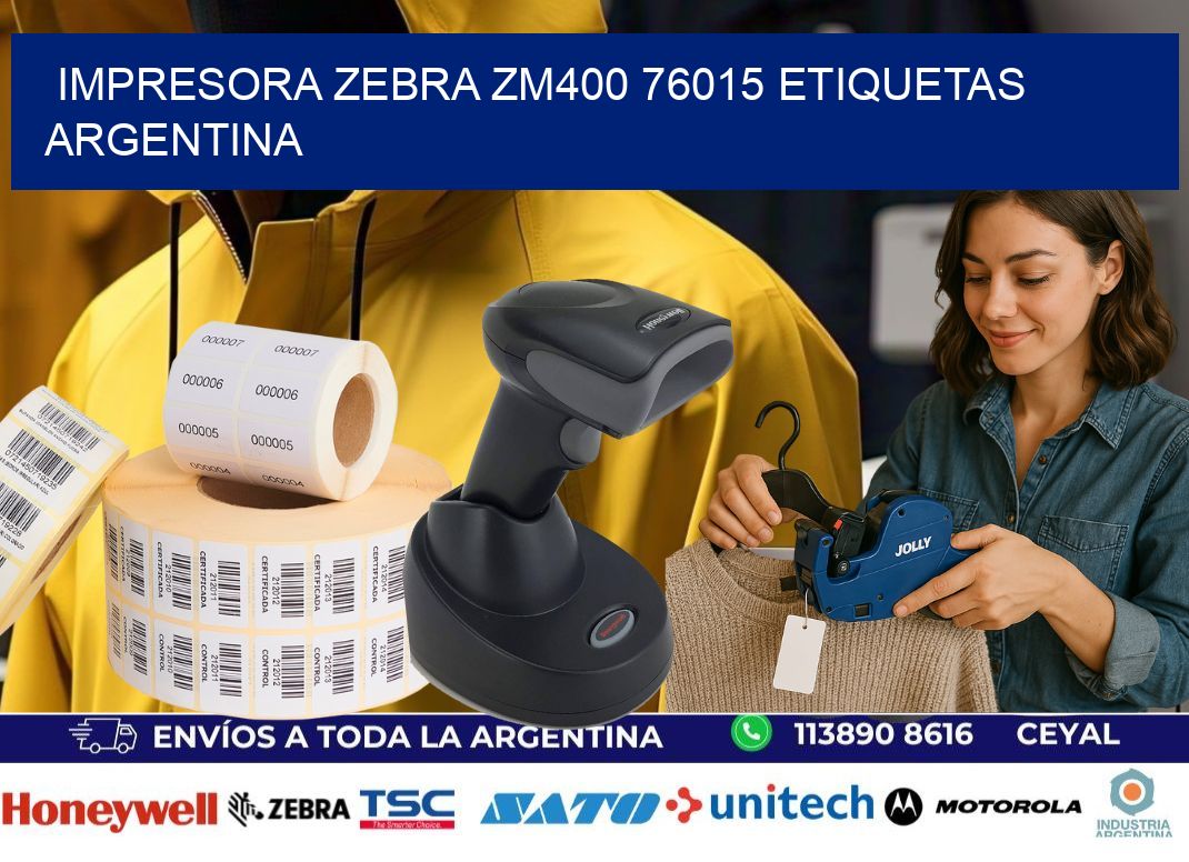 Impresora zebra zm400 76015 etiquetas argentina