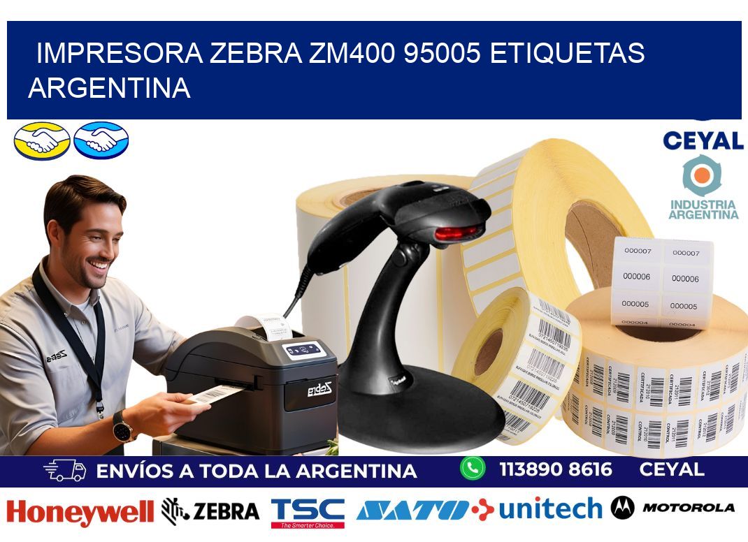 Impresora zebra zm400 95005 etiquetas argentina