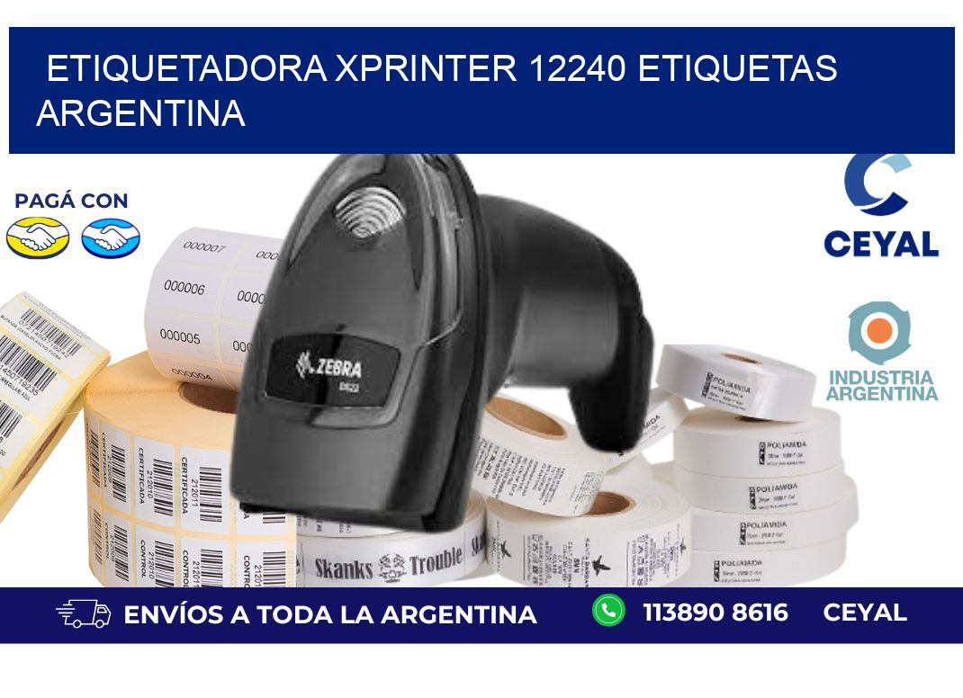 etiquetadora xprinter 12240 etiquetas argentina
