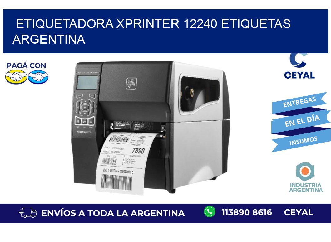 etiquetadora xprinter 12240 etiquetas argentina