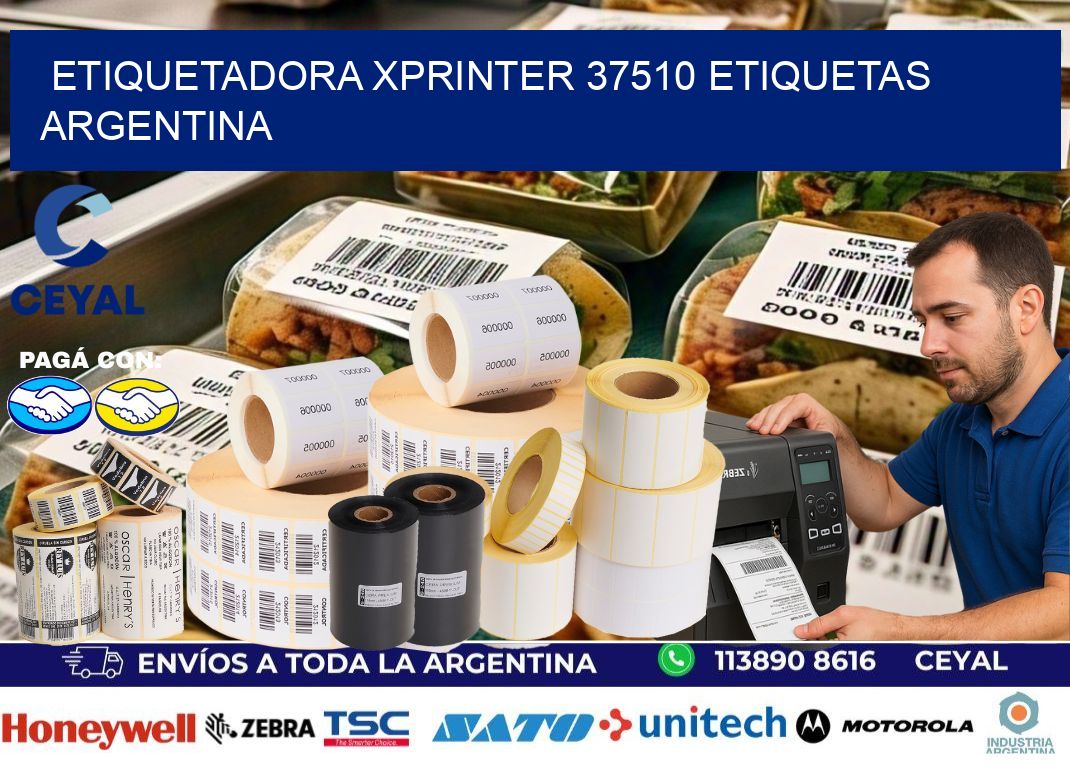 etiquetadora xprinter 37510 etiquetas argentina