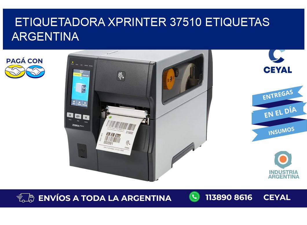 etiquetadora xprinter 37510 etiquetas argentina