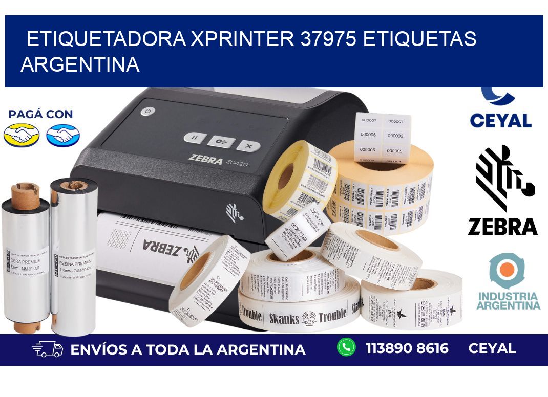 etiquetadora xprinter 37975 etiquetas argentina