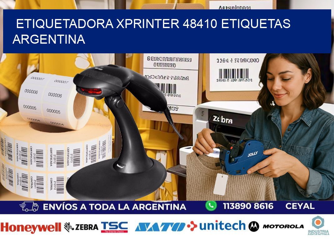 etiquetadora xprinter 48410 etiquetas argentina