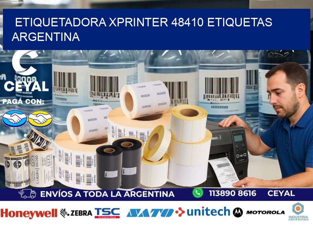 etiquetadora xprinter 48410 etiquetas argentina