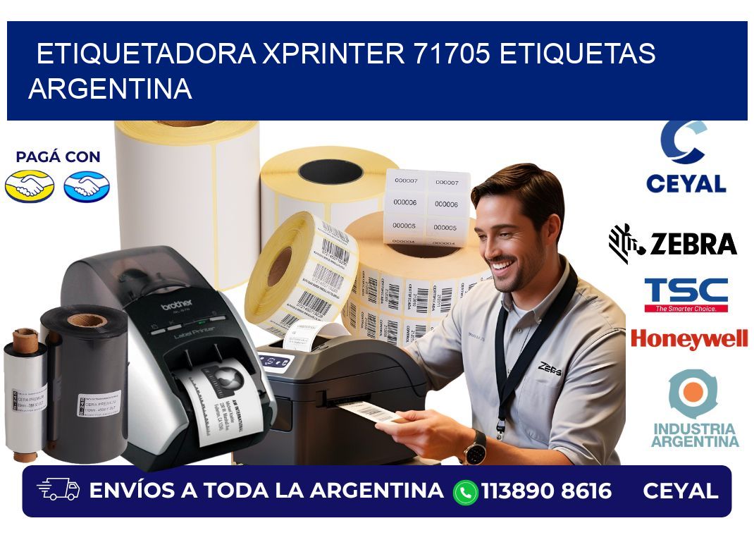 etiquetadora xprinter 71705 etiquetas argentina