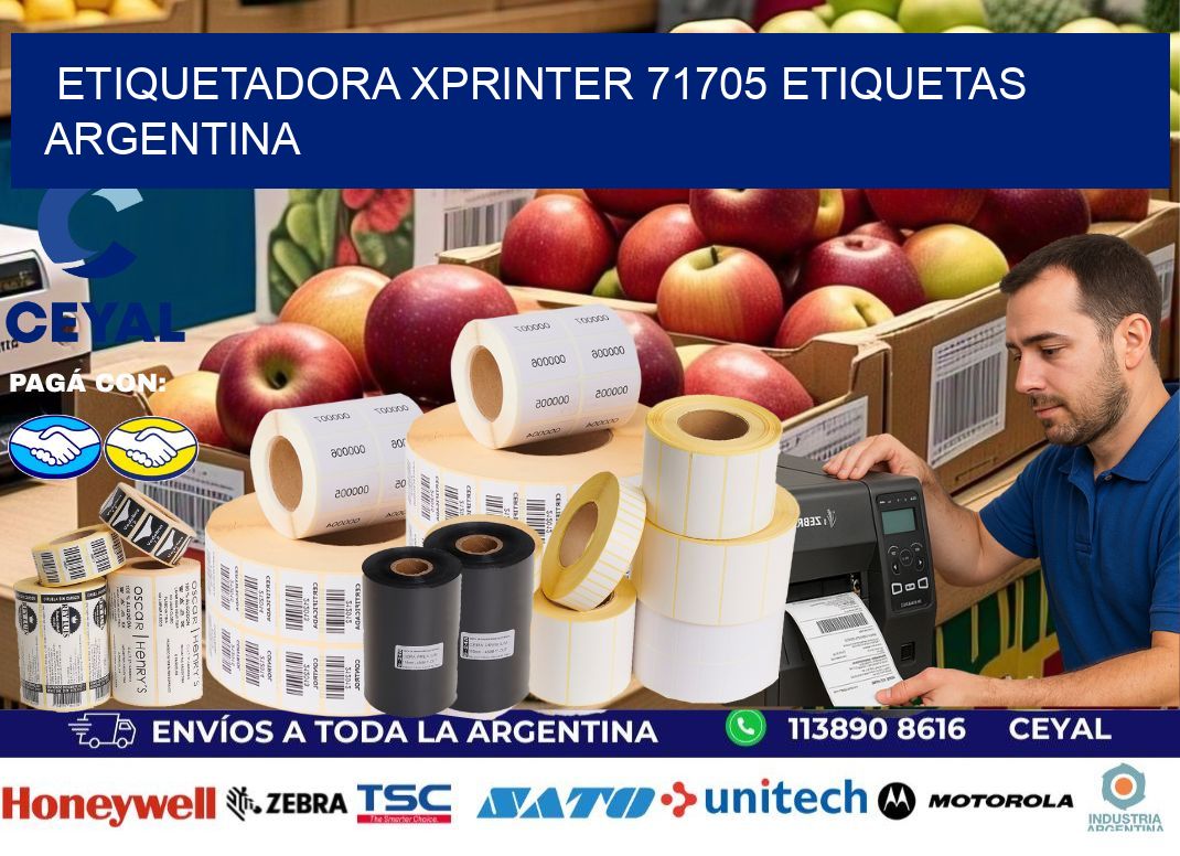 etiquetadora xprinter 71705 etiquetas argentina