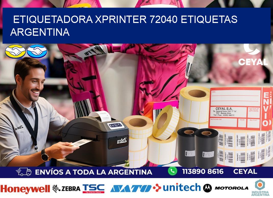 etiquetadora xprinter 72040 etiquetas argentina