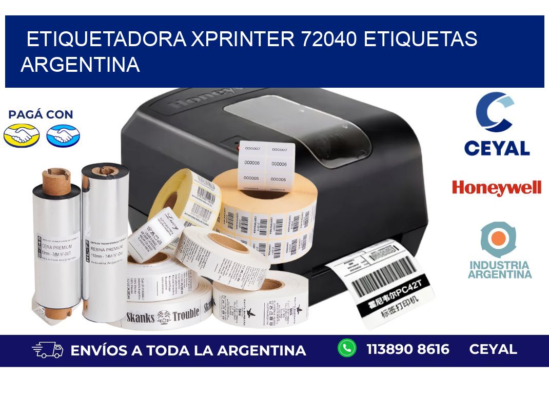 etiquetadora xprinter 72040 etiquetas argentina