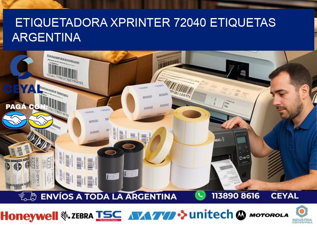 etiquetadora xprinter 72040 etiquetas argentina