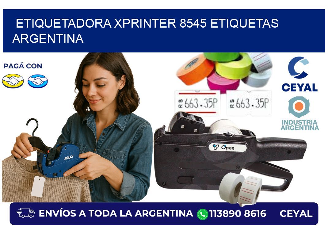 etiquetadora xprinter 8545 etiquetas argentina
