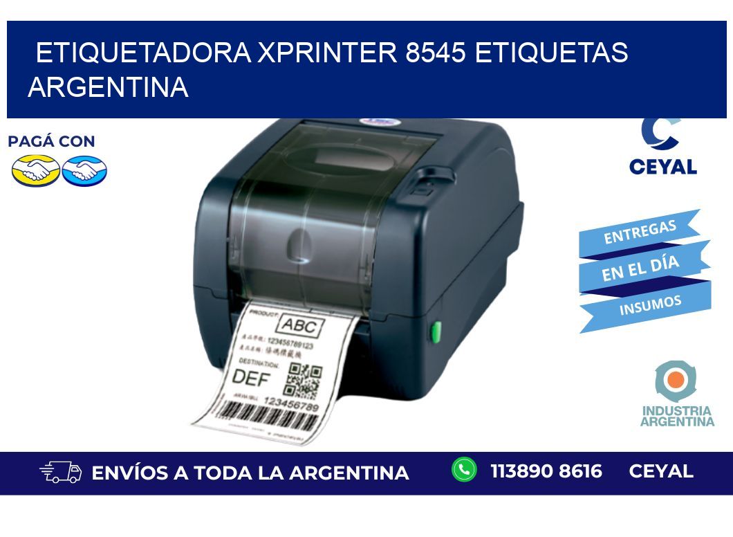 etiquetadora xprinter 8545 etiquetas argentina