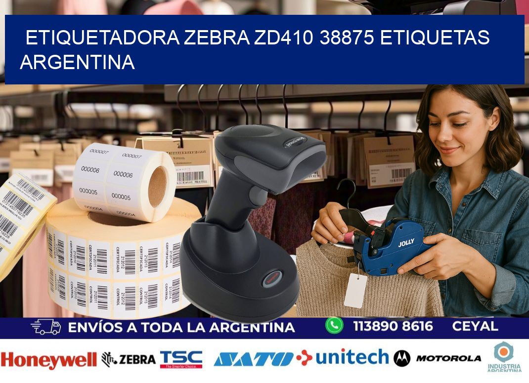 etiquetadora zebra zd410 38875 etiquetas argentina