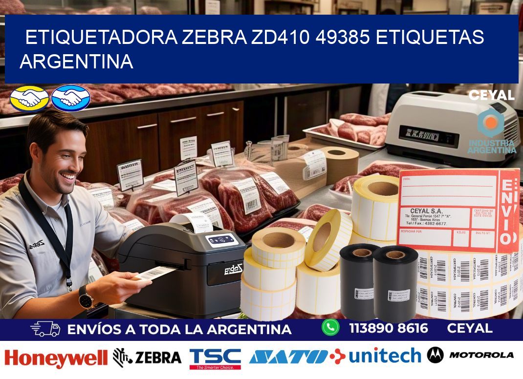 etiquetadora zebra zd410 49385 etiquetas argentina