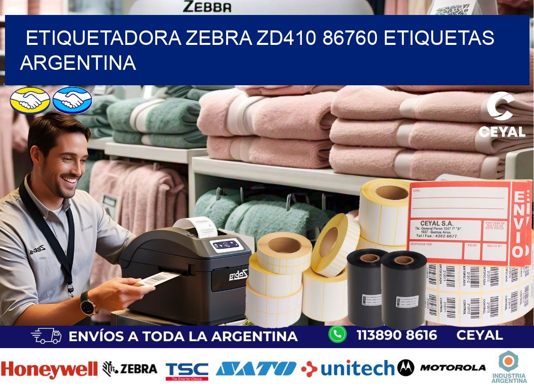 etiquetadora zebra zd410 86760 etiquetas argentina