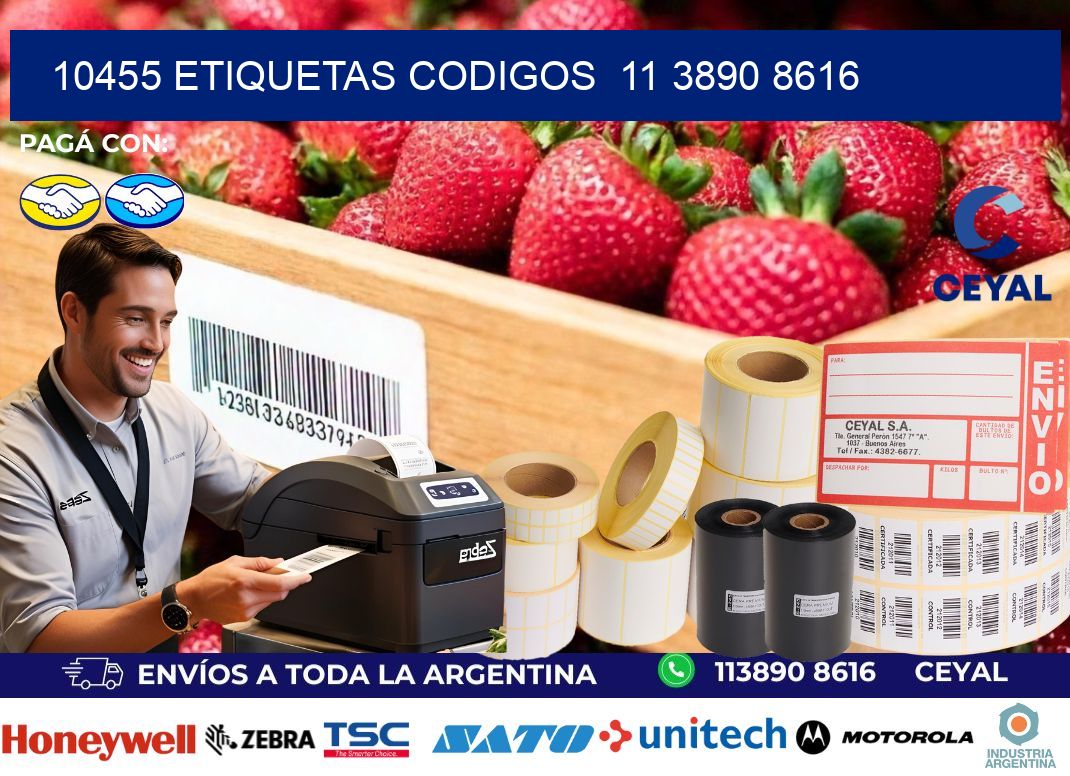 10455 ETIQUETAS CODIGOS  11 3890 8616