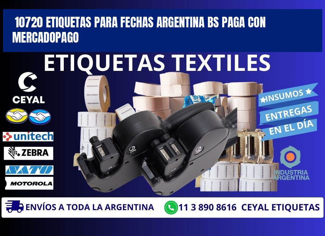 10720 ETIQUETAS PARA FECHAS ARGENTINA BS PAGA CON MERCADOPAGO