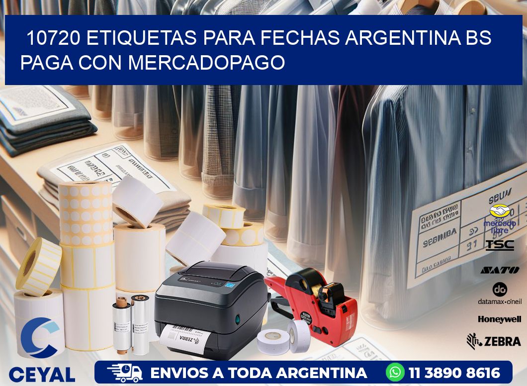 10720 ETIQUETAS PARA FECHAS ARGENTINA BS PAGA CON MERCADOPAGO