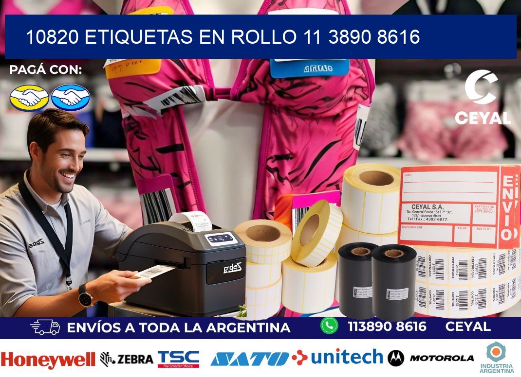 10820 ETIQUETAS EN ROLLO 11 3890 8616