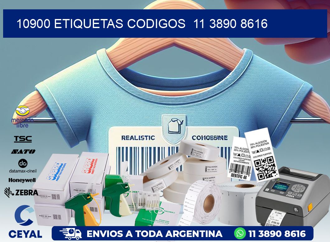 10900 ETIQUETAS CODIGOS  11 3890 8616