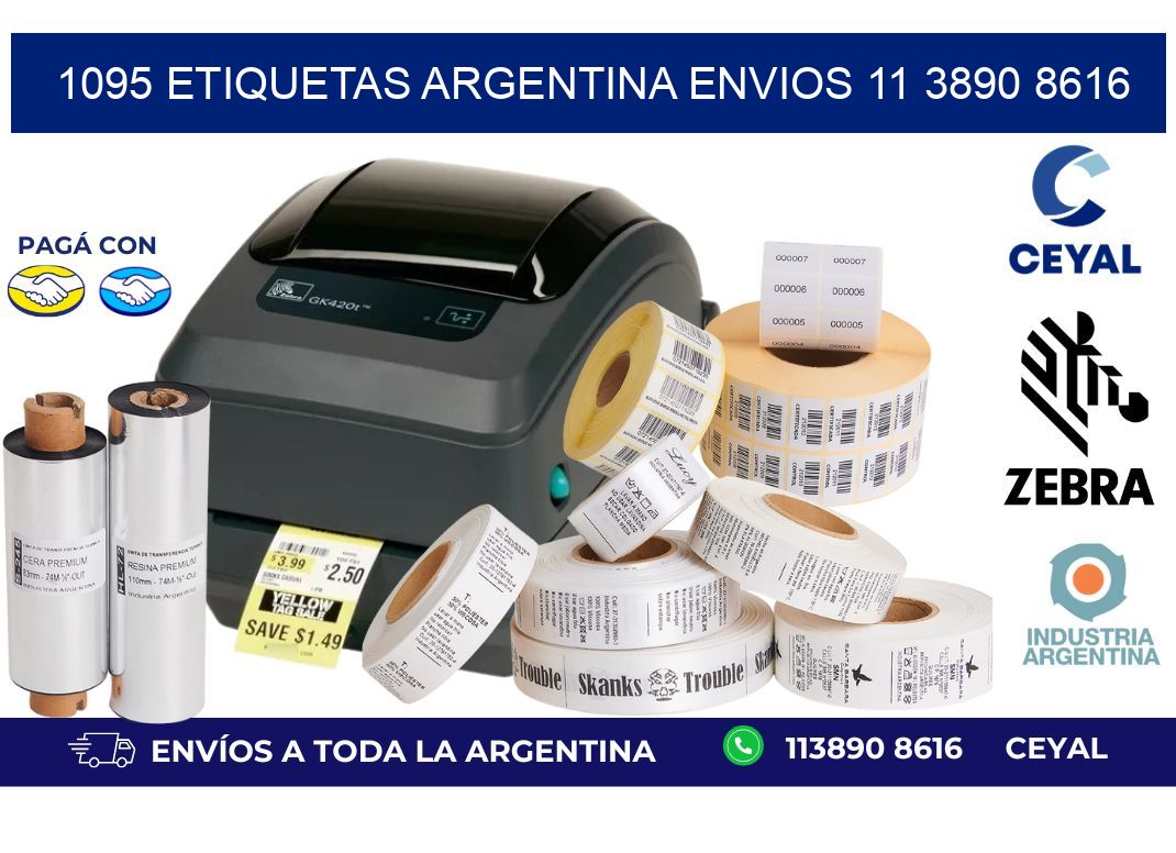 1095 ETIQUETAS ARGENTINA ENVIOS 11 3890 8616