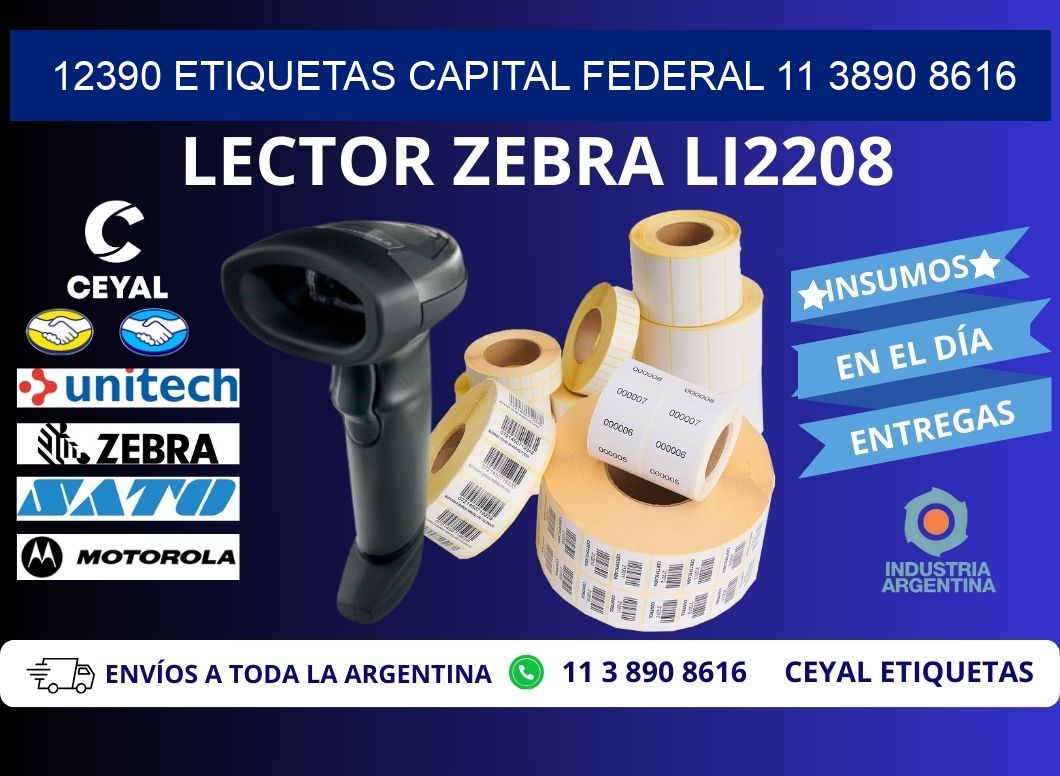 12390 ETIQUETAS CAPITAL FEDERAL 11 3890 8616