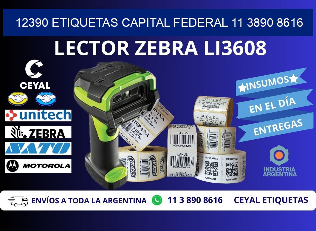 12390 ETIQUETAS CAPITAL FEDERAL 11 3890 8616
