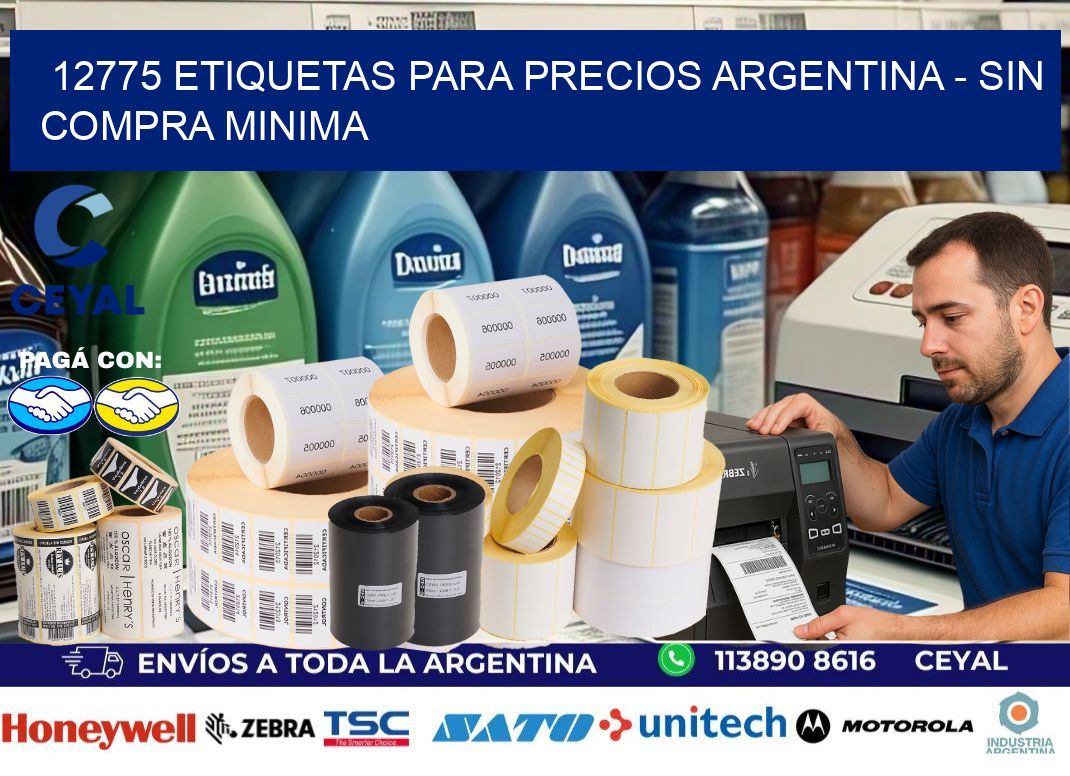 12775 ETIQUETAS PARA PRECIOS ARGENTINA – SIN COMPRA MINIMA