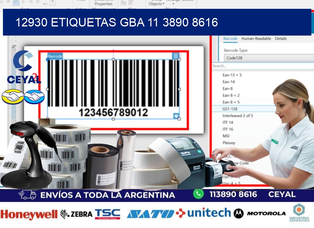 12930 ETIQUETAS GBA 11 3890 8616