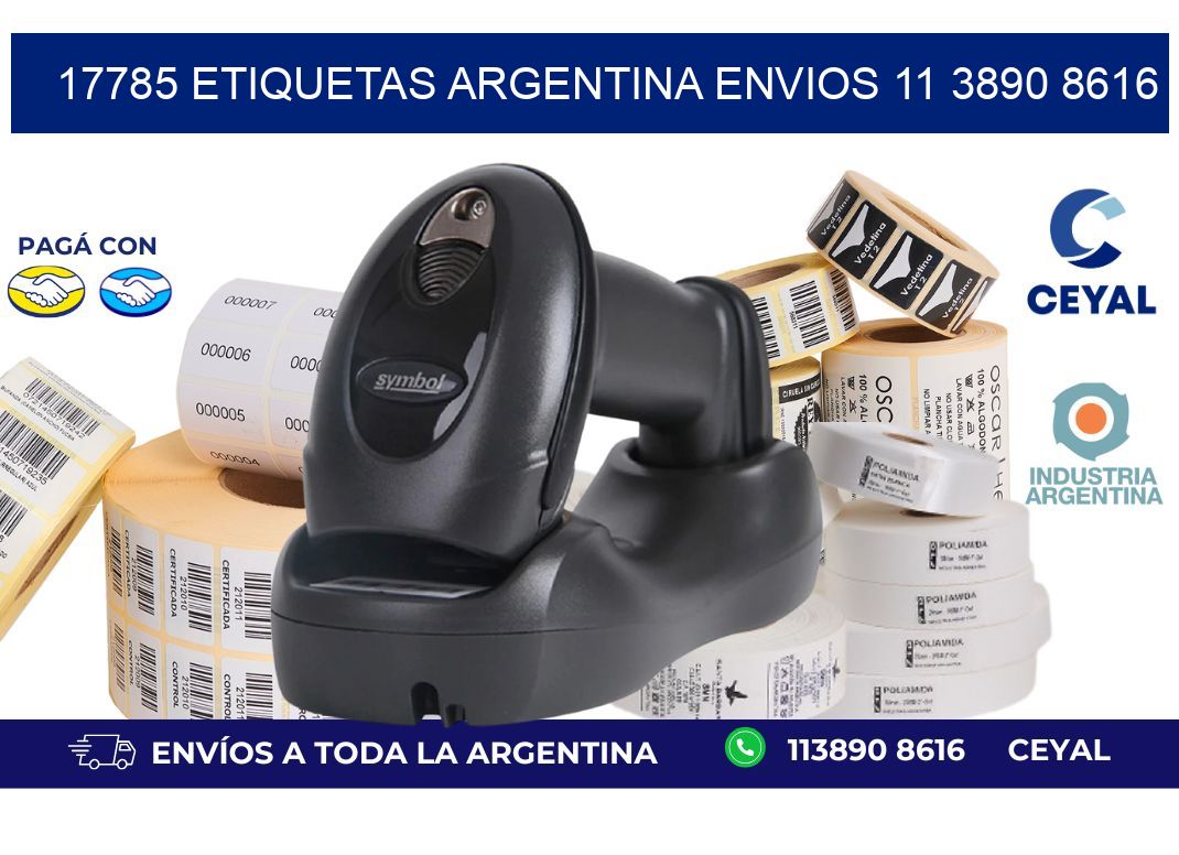 17785 ETIQUETAS ARGENTINA ENVIOS 11 3890 8616