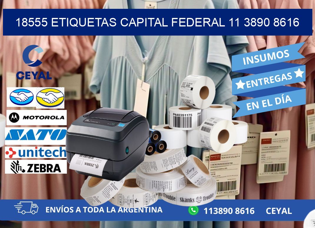 18555 ETIQUETAS CAPITAL FEDERAL 11 3890 8616