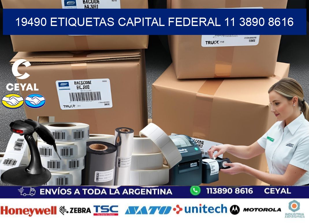 19490 ETIQUETAS CAPITAL FEDERAL 11 3890 8616