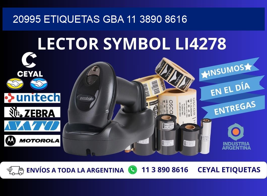 20995 ETIQUETAS GBA 11 3890 8616