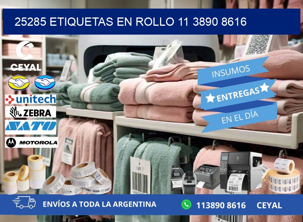 25285 ETIQUETAS EN ROLLO 11 3890 8616