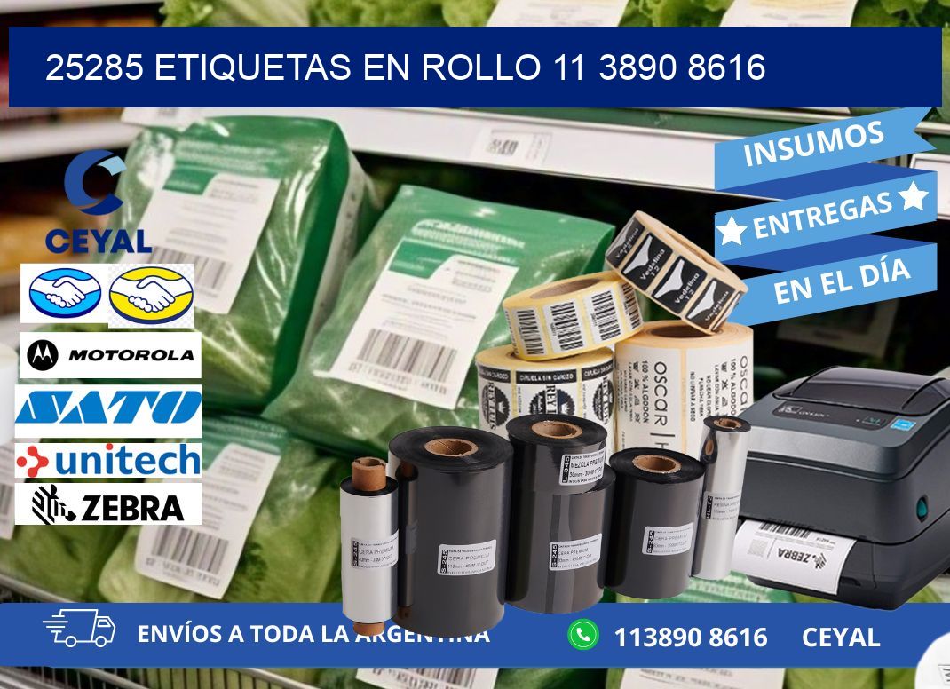 25285 ETIQUETAS EN ROLLO 11 3890 8616