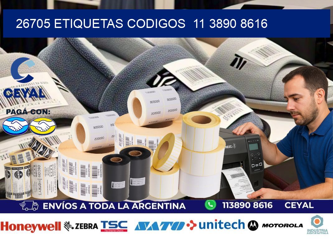 26705 ETIQUETAS CODIGOS  11 3890 8616