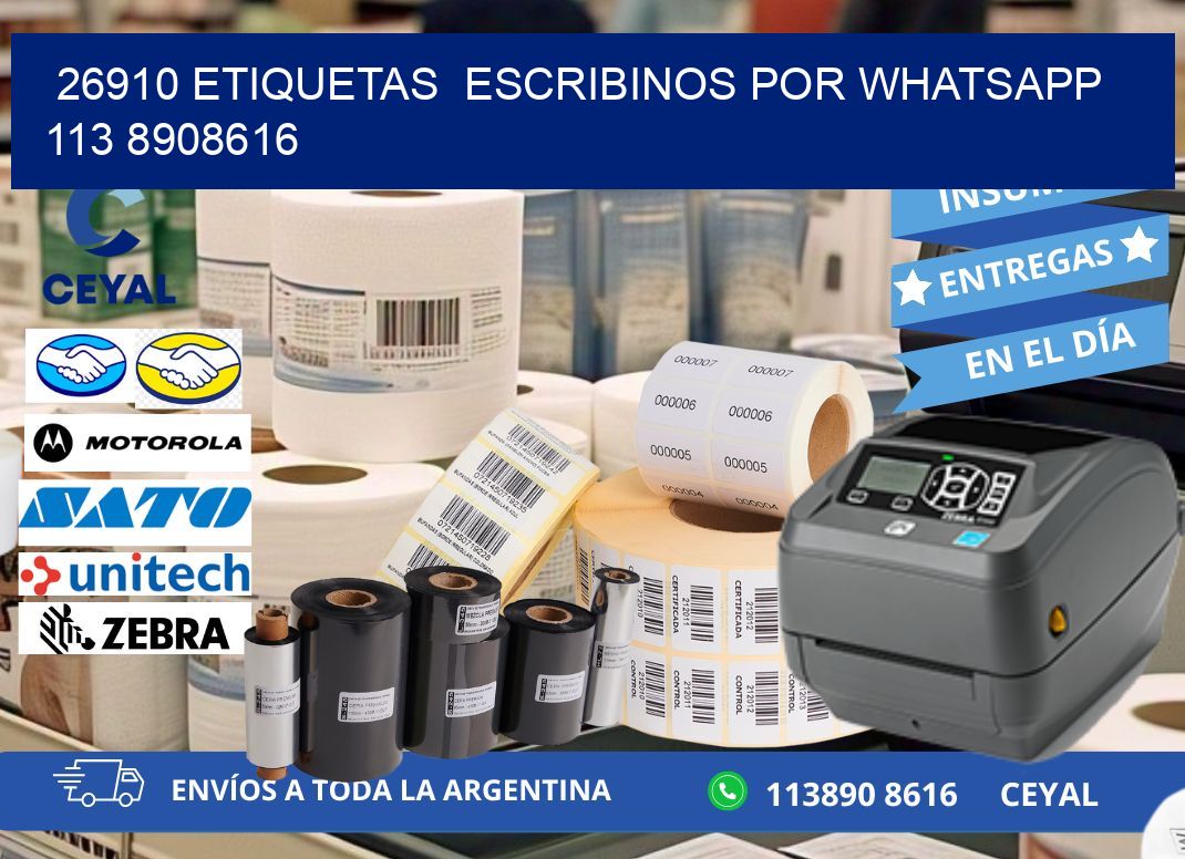 26910 ETIQUETAS  ESCRIBINOS POR WHATSAPP  113 8908616