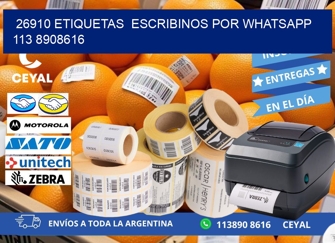 26910 ETIQUETAS  ESCRIBINOS POR WHATSAPP  113 8908616