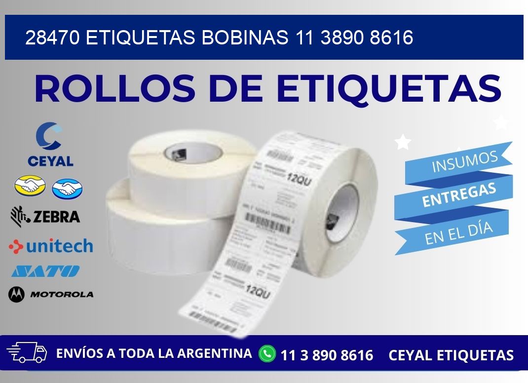 28470 ETIQUETAS BOBINAS 11 3890 8616
