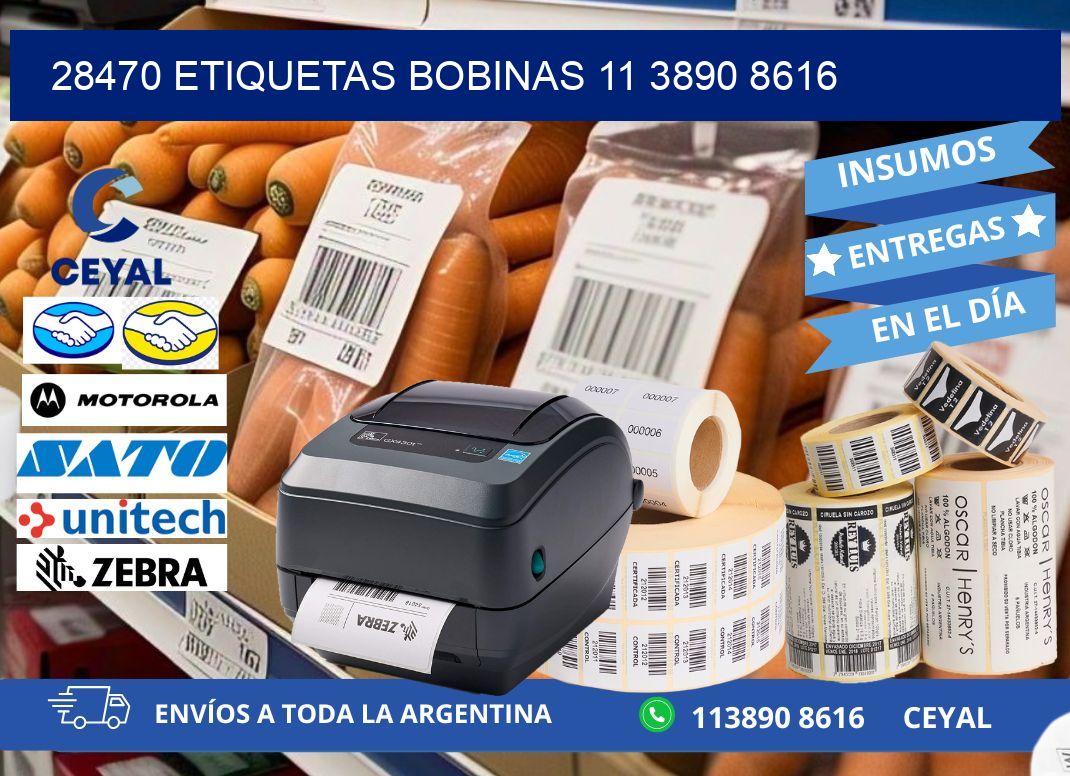 28470 ETIQUETAS BOBINAS 11 3890 8616