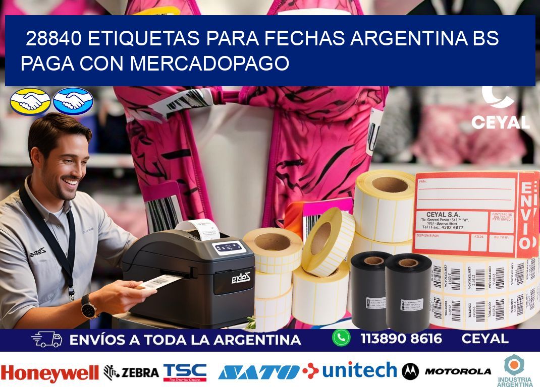 28840 ETIQUETAS PARA FECHAS ARGENTINA BS PAGA CON MERCADOPAGO