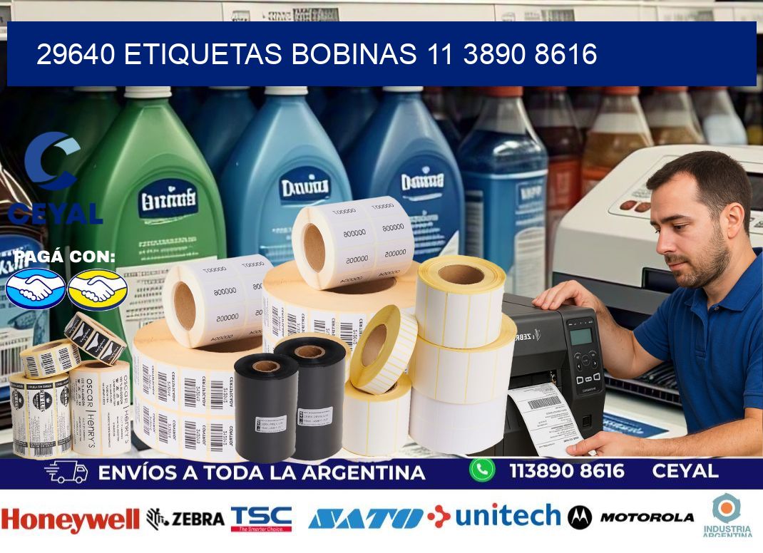 29640 ETIQUETAS BOBINAS 11 3890 8616