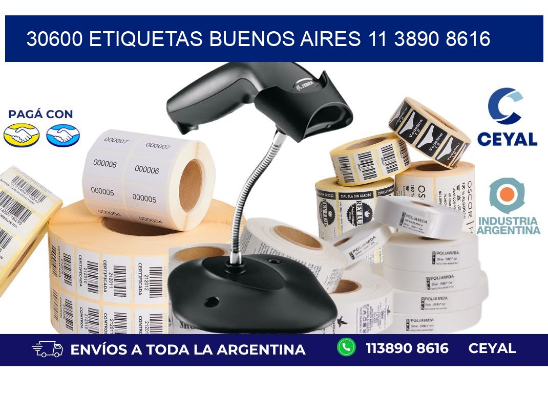 30600 ETIQUETAS BUENOS AIRES 11 3890 8616